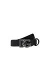 Dolce & Gabbana Dg Plaque Elasticated Belt In Black