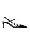 Dolce & Gabbana Dg Patent Leather Slingback Pumps In Black