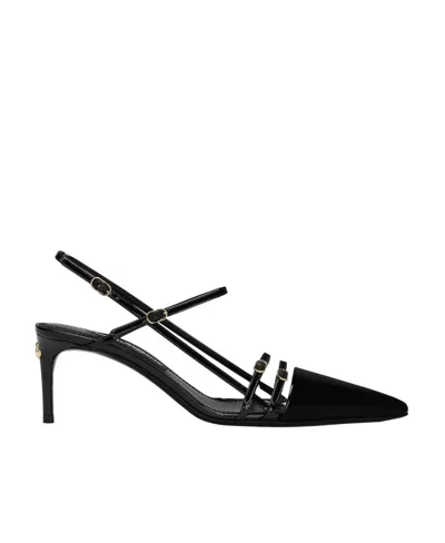 DOLCE & GABBANA DOLCE  GABBANA DG LOGO PLAQUE SLINGBACKS