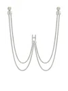 Dolce & Gabbana Dg Plaque Lip Ring In Silver