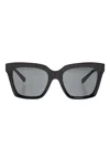 Dolce & Gabbana Dg-plaque Sunglasses In Black