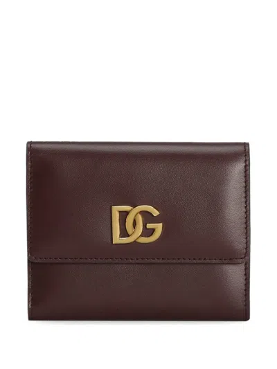 Dolce & Gabbana Portemonnaie Mit Dg-schild In Rot