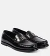 Dolce & Gabbana Dg Medallion Leather Classic Loafers In Black