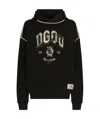 Dolce & Gabbana Oversized Hoodie With Hood And Logo Print In Black