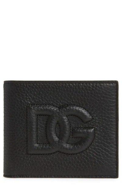 Dolce & Gabbana Dg Logo Bifold Wallet In Black