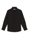 Dolce & Gabbana Dg-rhinestone Cotton Shirt In Black