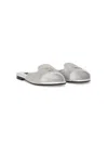 Dolce & Gabbana Dg Rhinestone Sandals In Silver