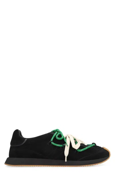 Dolce & Gabbana Dg Runner Suede Sneakers In Black