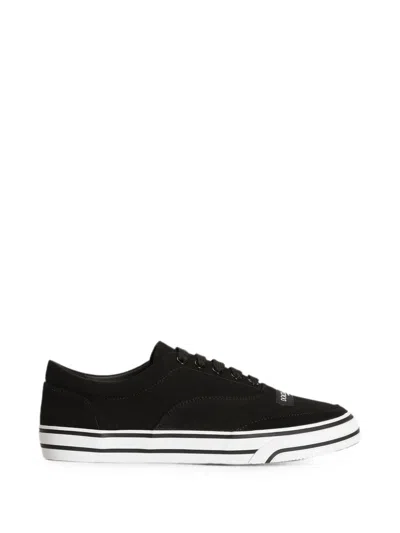Dolce & Gabbana Dg Sailing Canvas Sneakers In Black