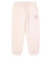 Dolce & Gabbana Dg Sequined Cotton Sweatpants In Pink