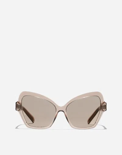 Dolce & Gabbana Dg Sharped  Sunglasses In Gold