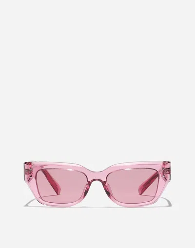 Dolce & Gabbana نظارة شمسية Dg Sharped In Transparent Pink