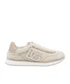 Dolce & Gabbana Dg Cushion Sheepskin Sneakers In Neutral
