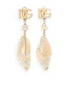 Dolce & Gabbana Dg Shell Drop Clip-on Earrings In Gold