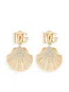 Dolce & Gabbana Dg Shell Drop Clip-on Earrings In Gold