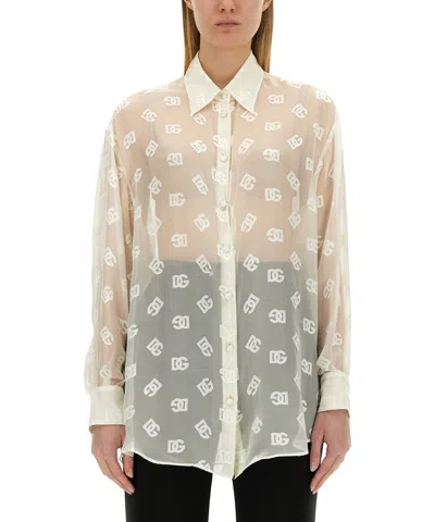 Dolce & Gabbana Dg Shirt In White