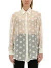 Dolce & Gabbana Burnout Sheer Silk Shirt