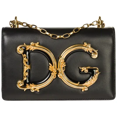 Dolce & Gabbana Dg Shoulder Bag In Black