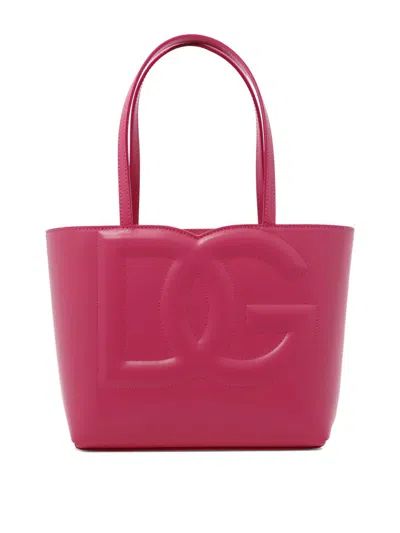 Dolce & Gabbana Small Logo Shopping Bag In Multicolor