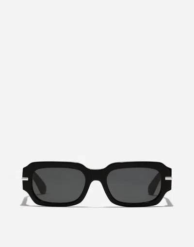Dolce & Gabbana Dg Signature Sunglasses In Black