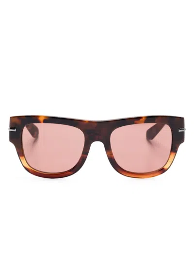 Dolce & Gabbana Dg Signature Sunglasses In Brown