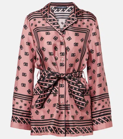DOLCE & GABBANA DG SILK SATIN SHIRT