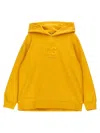 Dolce & Gabbana Embossed Logo Hoodie In Yellow