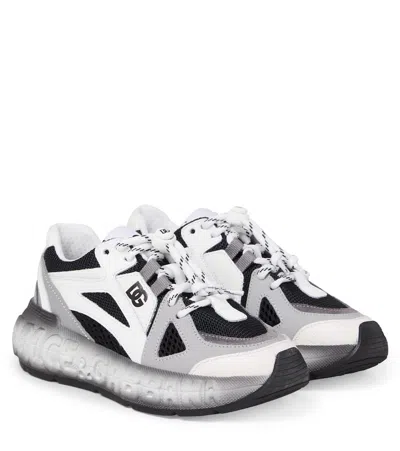 Dolce & Gabbana Kids' Dg Sneakers In Black