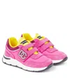 Dolce & Gabbana Dg Leather Sneakers In Pink