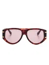 Dolce & Gabbana Dg Griffe Sunglasses In Red