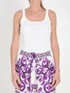 Dolce & Gabbana Dg Tank Top In White