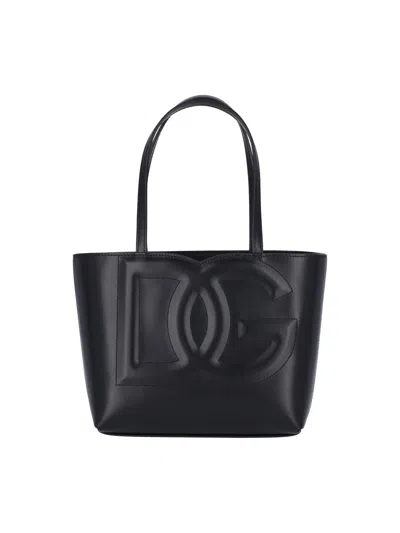 Dolce & Gabbana 'dg' Tote Bag In Black  