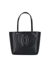 Dolce & Gabbana Dg Leather Tote Bag In Black