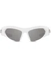 Dolce & Gabbana Dg Toy Half-rim Sunglasses In White