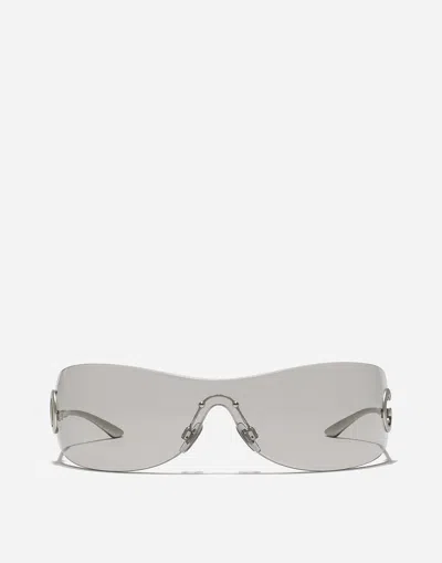 Dolce & Gabbana Dg Twist Sunglasses In Matte Silver