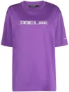 Dolce & Gabbana Dgvib3-print Cotton T-shirt In Purple