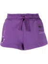 Dolce & Gabbana Dgvib3-print Cotton Track Shorts In Purple