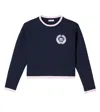 Dolce & Gabbana Dg Virgin Wool Sweater In Blue