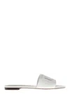 Dolce & Gabbana Leather Dg Millennials Slides In White