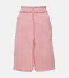 Dolce & Gabbana "rachel" Tweed Midi Skirt In Pink