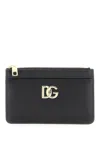 Dolce & Gabbana Black 'dg' Logo Card Holder In Black