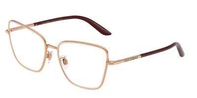 Dolce & Gabbana Dg1359 1298 Women's Glasses Gold Size 57 - Free Lenses - Blue Light Block Available