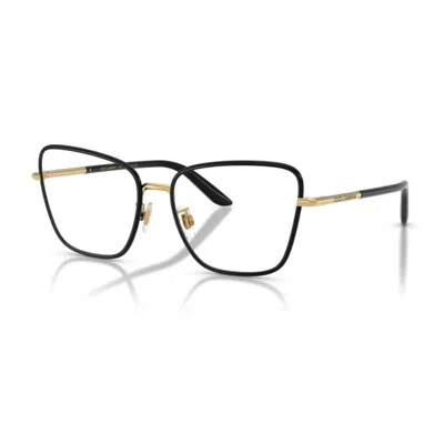 Dolce & Gabbana Dg13591334 Gold Metal Frame Eyeglasses In Multi