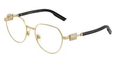 Dolce & Gabbana Dg1362 02 Men's Glasses Gold Size 51 - Free Lenses - Blue Light Block Available