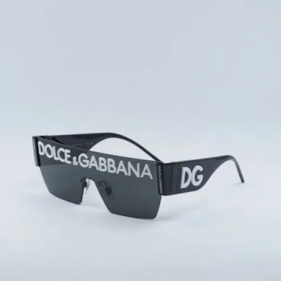 Pre-owned Dolce & Gabbana Dg2233 01/87 Black/grey 143-00-145 Sunglasses Authentic In Gray