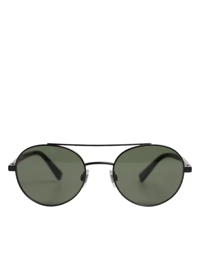 Dolce & Gabbana Dg2245 Matte Black Steel Frame Gray Lens Sunglasses