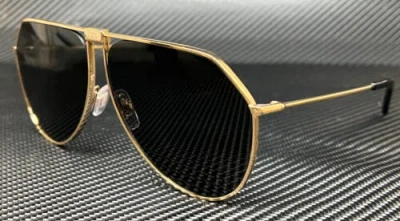 Pre-owned Dolce & Gabbana Dg2248 02 87 Gold Grey Men's 62 Mm Sunglasses In Gray