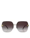 Dolce & Gabbana Dg2267 Black Gold Metal Full Rim Square Sunglasses