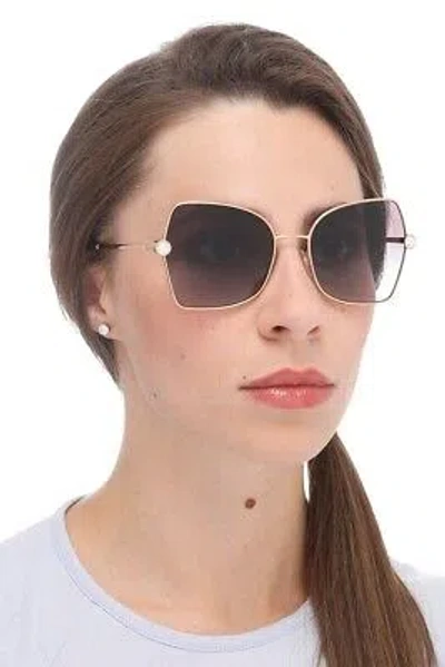 Pre-owned Dolce & Gabbana Dg2284b-0213-57 Gold Sunglasses