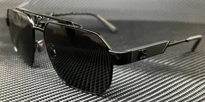 Pre-owned Dolce & Gabbana Dg2294 01 87 Black Men's 59 Mm Sunglasses In Gray